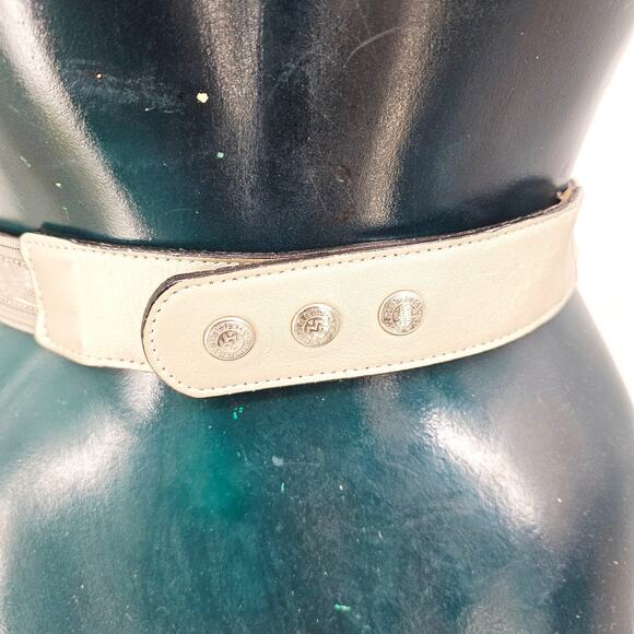 Streets Ahead Silver Tone Link Statement Waist Belt Women's S-M Western Boho - Picture 5 of 7